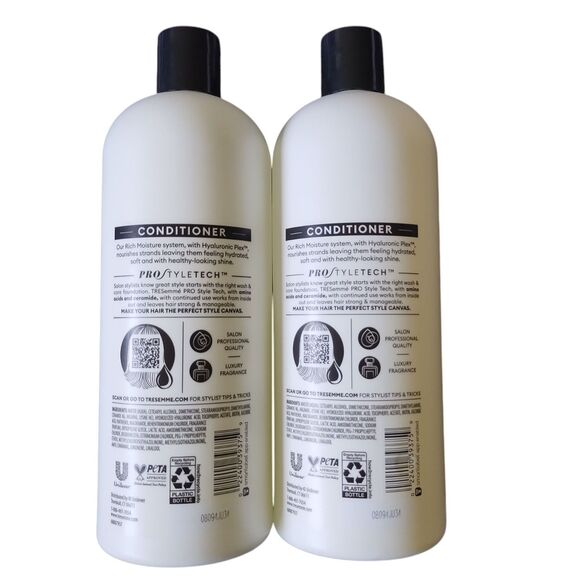 Tresemme Moisture Rich Luxurious Moisture Conditioner, 28 fl oz. 2 Pack - Picture 3 of 5